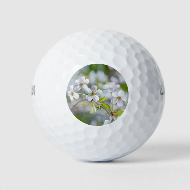 Pelotas De Golf Flor de cerezo blanco (Anverso)
