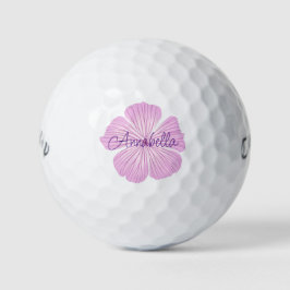 Pelotas De Golf Flor Lavatera rosa