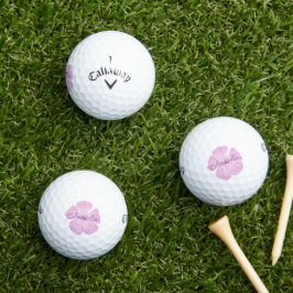 Pelotas De Golf Flor Lavatera rosa