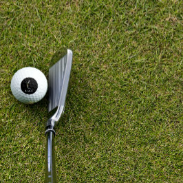 Pelotas De Golf Flor monograma inicial de caligrafía L