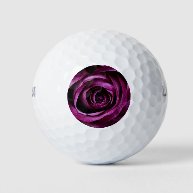 Pelotas De Golf Flor morada Rosa (Anverso)