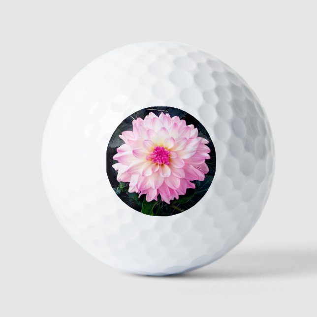 Pelotas De Golf Flor rosa (Anverso)