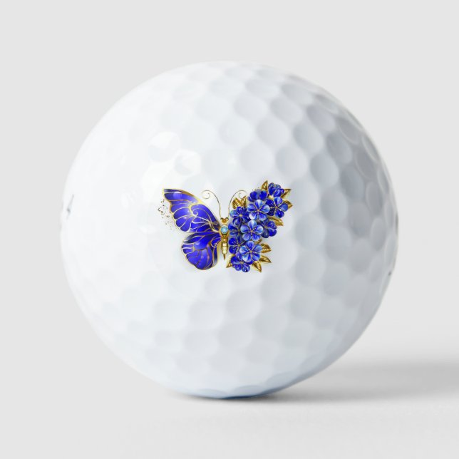 Pelotas De Golf Flor Sapphire Mariposa (Anverso)