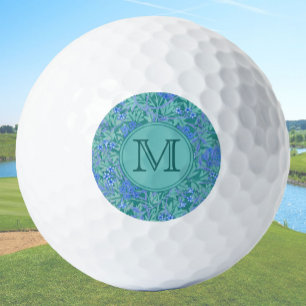 Pelotas De Golf Floral azul William Morris Personalizados Primeras