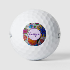 Pelotas De Golf Floral moderna