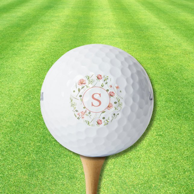 Pelotas De Golf Floral rosa personalizada (Subido por el creador)