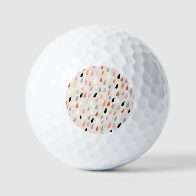 Pelotas De Golf Flores Art Decó: Modernas sin foco (Anverso)
