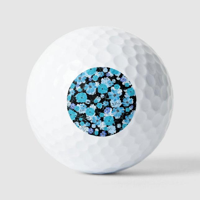 Pelotas De Golf Flores de acuarela: Un Tapiz Delicado (Anverso)