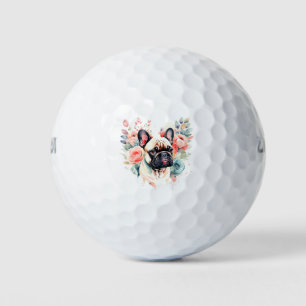 Pelotas De Golf Flores de Bulldog francesas Golf y Besos Francese