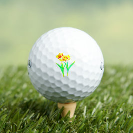 Pelotas De Golf Flores de tulipanes
