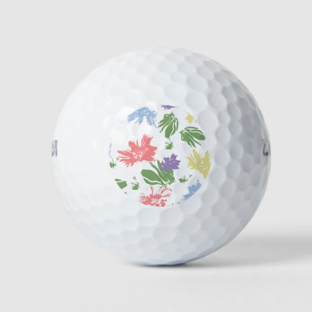 Pelotas De Golf Flores Pastel bailarinas (Anverso)