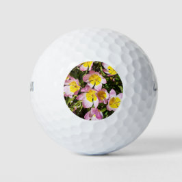 Pelotas De Golf Flores rosas y amarillas
