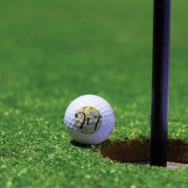 Pelotas De Golf Flores silvestres delgadas de amarillo claro. Pers