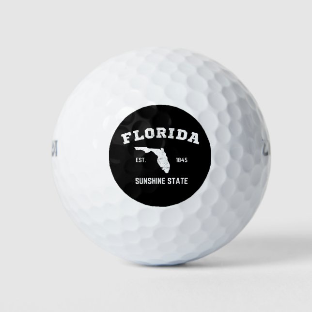 Pelotas De Golf Florida Est 1845 Sunshine State (Anverso)