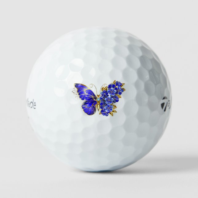 Pelotas De Golf Flower Sapphire Butterfly (Anverso)