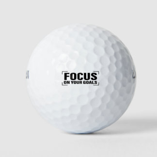 Pelotas De Golf Foco Distracción Cita Arte De Cita Inspiradora