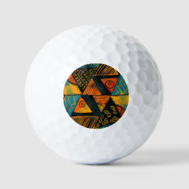 Pelotas De Golf Fondo colorido con motivos africanos