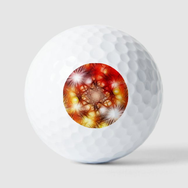 Pelotas De Golf Fondo de estrellas de fuegos artificiales abstract (Anverso)