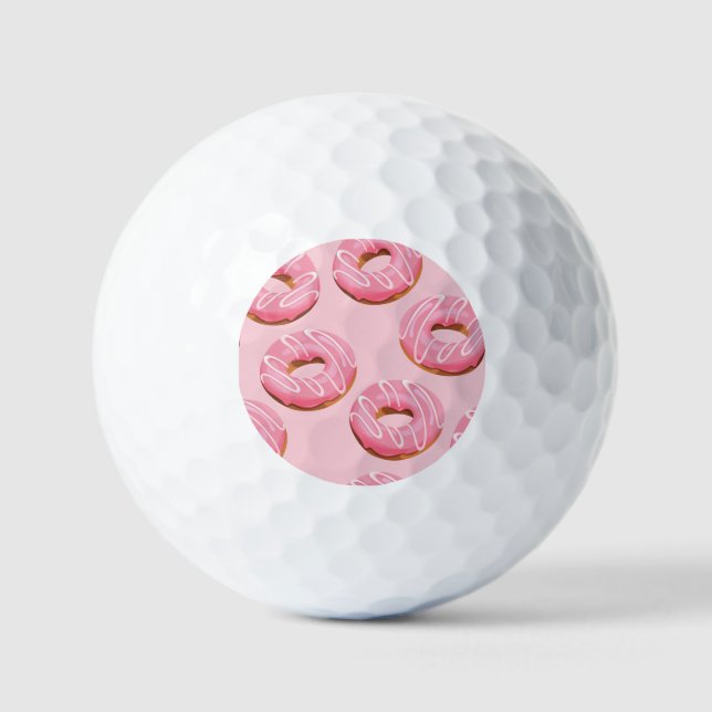 Pelotas De Golf Fondo transparente de donuts acristalados (Anverso)