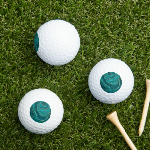 Pelotas De Golf Fondo turquesa de mármol líquido
