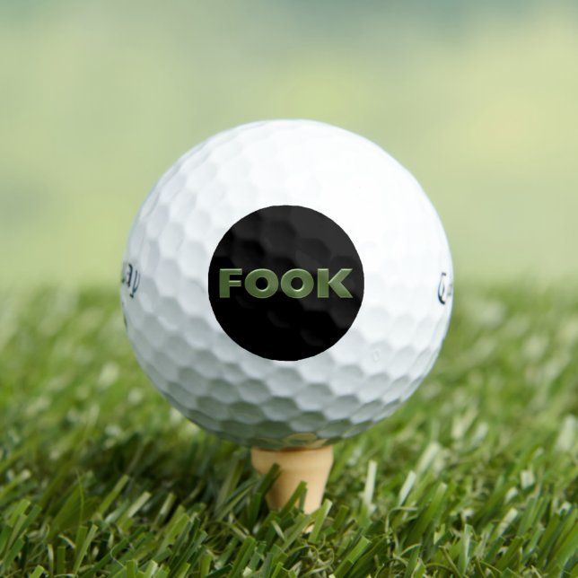 Pelotas de golf Fook negras Callaway Supersoft 12  (Camiseta in situ)
