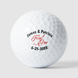 Pelotas De Golf Fore Ever Boda Personalizado