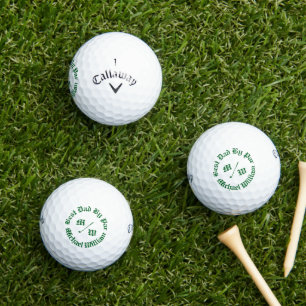 Pelotas De Golf Forest Green Mejor Papá Por El Día Del Padre Par G