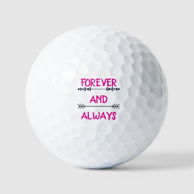 PELOTAS DE GOLF FOREVER AND ALWAYS (Anverso)