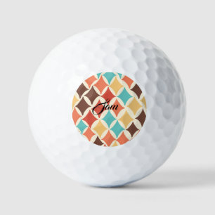 Pelotas De Golf Formas de diamantes retro vintage