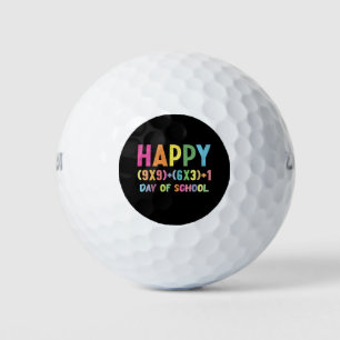 Pelotas De Golf Fórmula Matemática 100 Días De Colegio Profesor De
