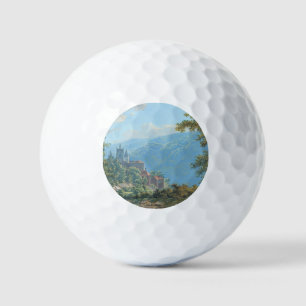 Pelotas De Golf Fortaleza en paisaje montañoso al amanecer