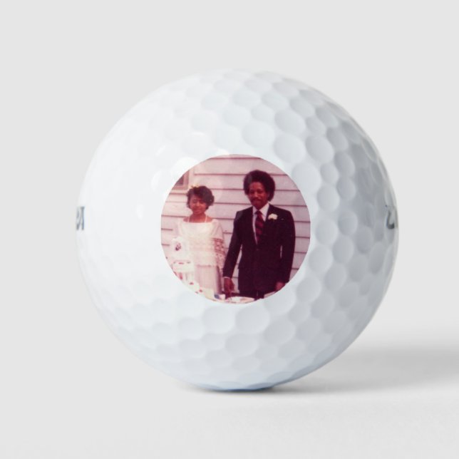 Pelotas De Golf Foto boda (Anverso)