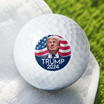 Pelotas De Golf Foto de Donald Trump - presidente<br><div class="desc">Un diseño clásico con una foto del hombre que postulaba a la presidencia. Está postulando en las elecciones en la primaria republicana. Foto original tomada por Gage Skidmore, </div>