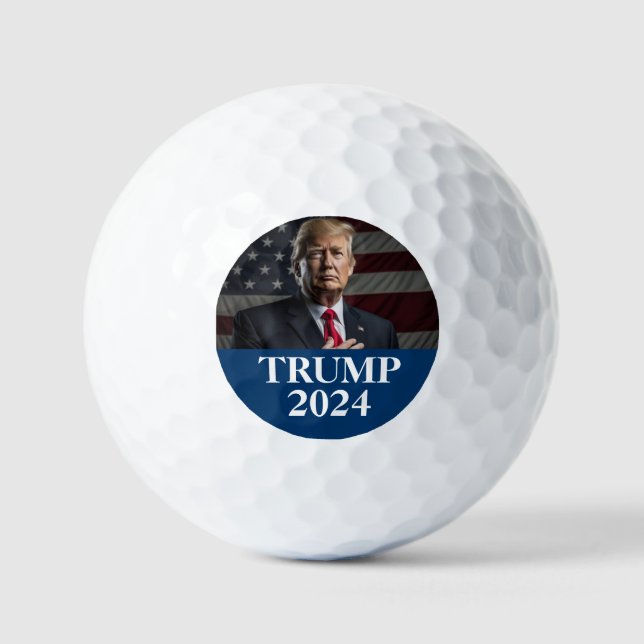 Pelotas De Golf Foto de Donald Trump - Trump 2024 (Anverso)