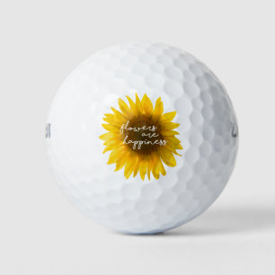 Pelotas De Golf Foto de girasol real Campo Flores son felicidad