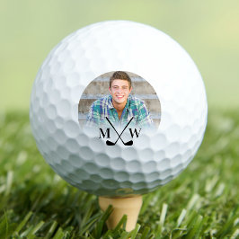 Pelotas De Golf Foto de iniciales de monograma