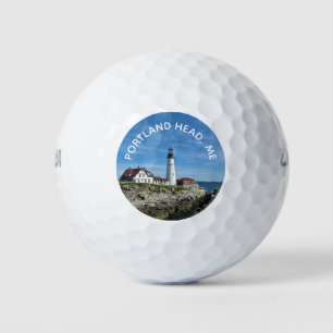 Pelotas De Golf Foto de Maine del faro de cabeza de Portland