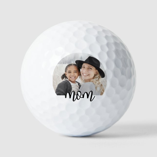 Pelotas De Golf Foto de Mamá Blanca Negra (Anverso)