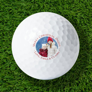 Pelotas De Golf Foto de Merry Christmas Daddy Personalizado