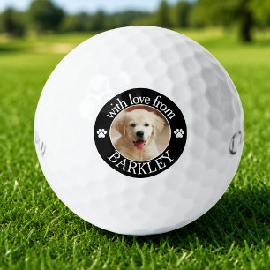 Pelotas De Golf Foto de perro personalizada