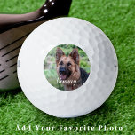 Pelotas De Golf Foto de perro personalizada - Perro amante<br><div class="desc">¡Dos de tus cosas favoritas,  golf y perro! Ahora puedes llevar a tu mejor amigo mientras juegas 18 agujeros . Personalizar esta pelota de golf con tu foto y nombre favoritos de los perros. ¡Un gran regalo para todos los amantes del golf y del perro!</div>