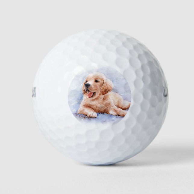 Pelotas De Golf Foto de perro personalizado (Anverso)