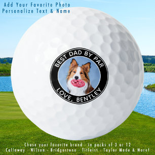 Pelotas De Golf Foto De Perro personalizado Mejor Papá Por Presupu