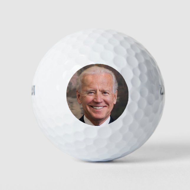 Pelotas De Golf Foto de retrato de Joe Biden (Anverso)