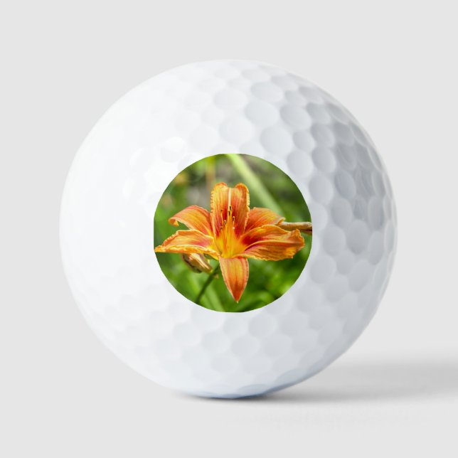 Pelotas De Golf Foto de una flor de Lily grande (Anverso)