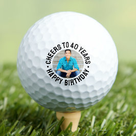 Pelotas De Golf Foto del 40 cumpleaños