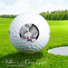 Pelotas De Golf Foto del Día del personalizado Mejor Papá Nunca Pa