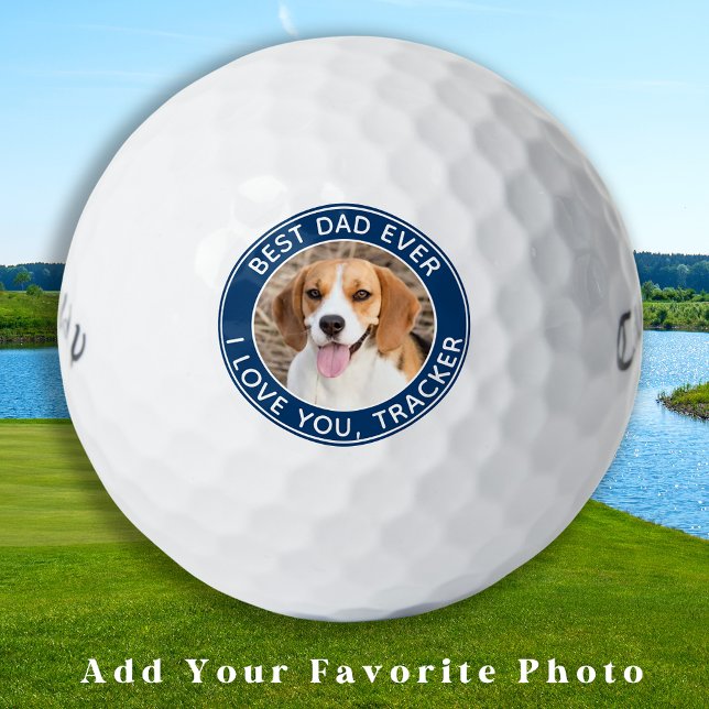 Pelotas De Golf Foto del Mascota del mejor papá Personalizado Golf (Subido por el creador)
