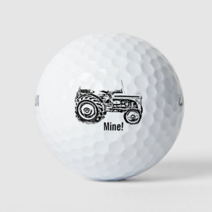 Pelotas De Golf foto del tractor Vintage Gray massey fergison