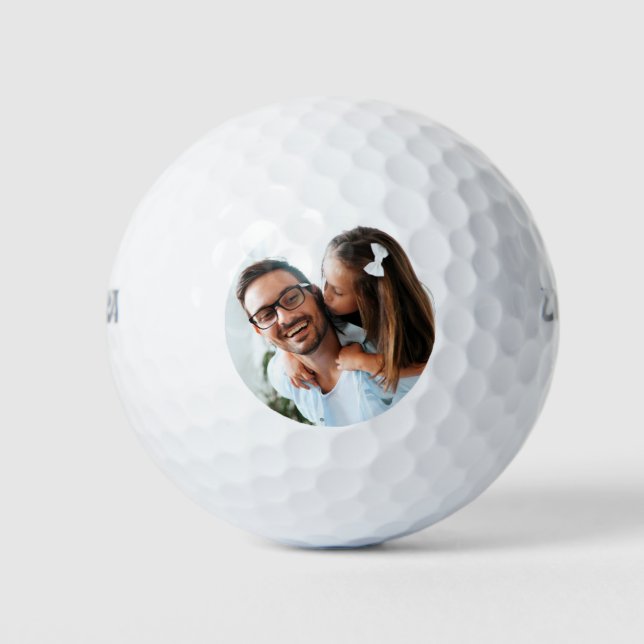 Pelotas De Golf Foto familiar personalizada (Anverso)